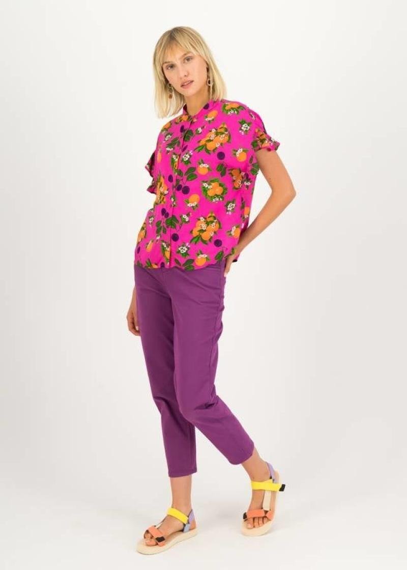 Cubistic Romance Shortsleeve Blouse - Blutsgeschwister