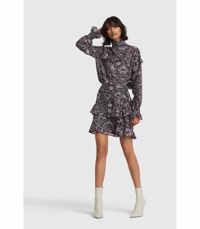 Woven Flower Linen Blouse - Alix The Label