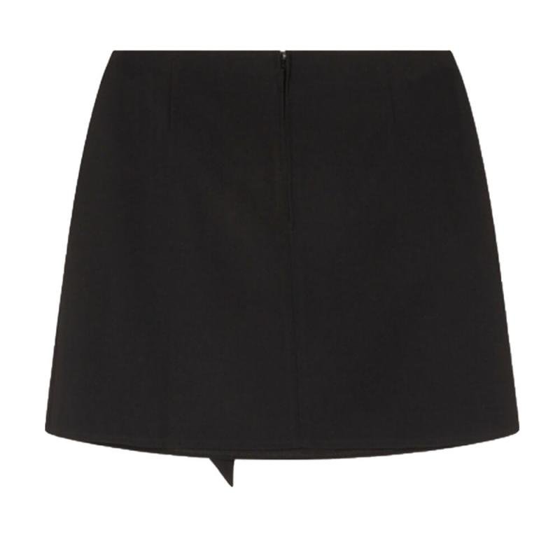 Woven Fake Wrap Skirt - Alix The Label