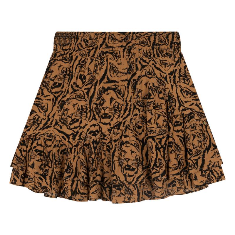 Woven Tiger Head Skirt - Alix The Label