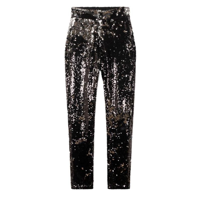 Ladies Knitted Sequin Pants - Alix The Label
