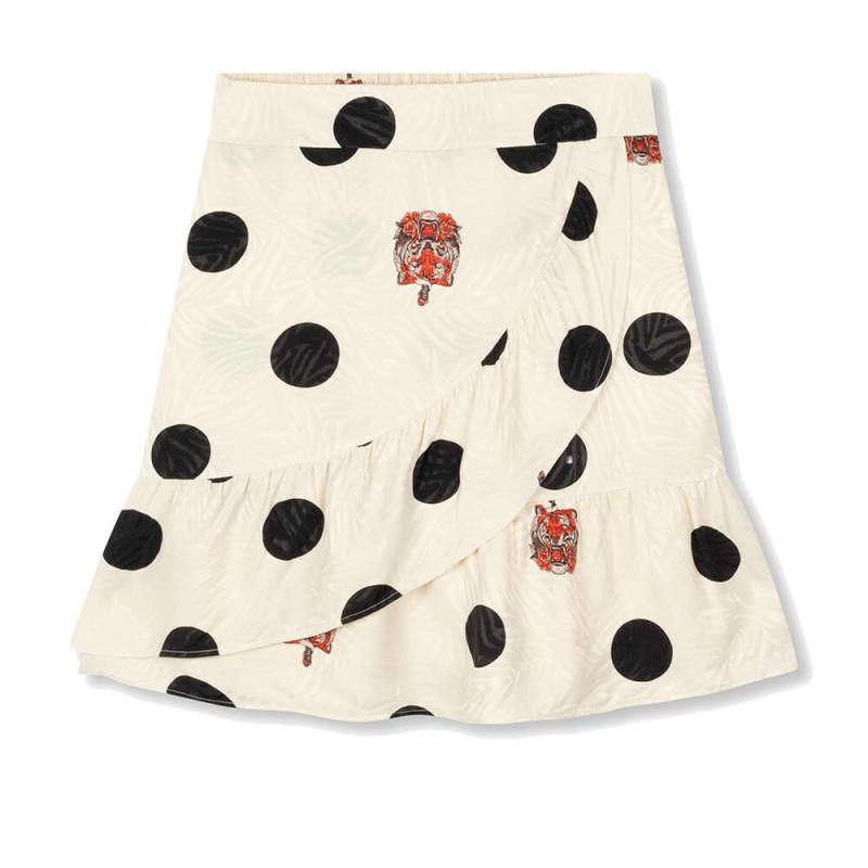 Ladies Woven Dot Tiger Jacquard Skirt - Alix The Label