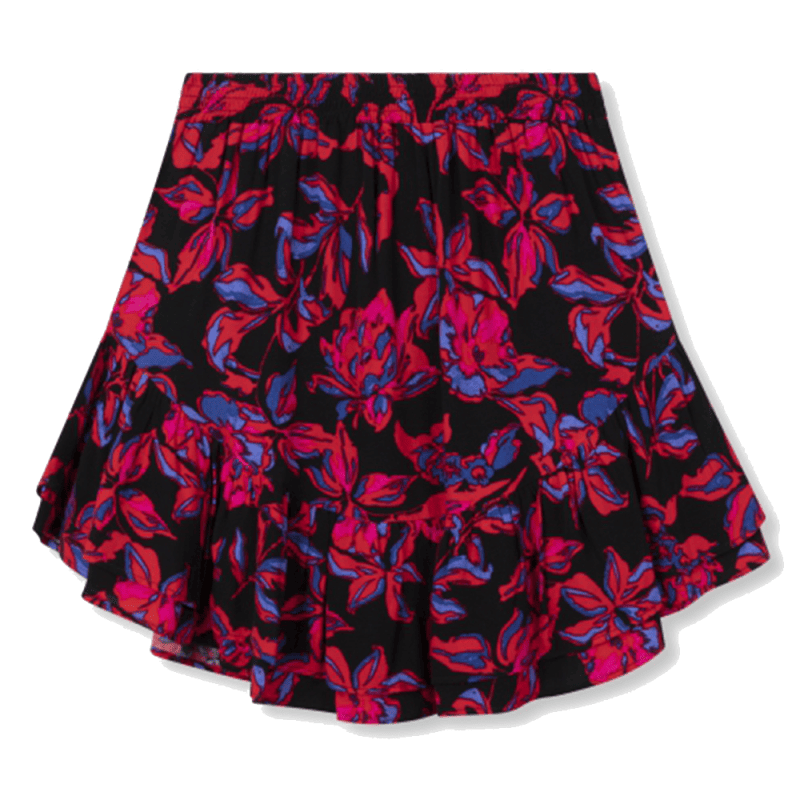 Ladies Woven Floral Ruffle Skirt - Alix The Label
