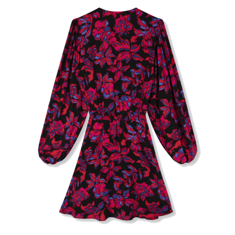 Ladies Woven Floral Dress With Smocked Waist - Alix The Label