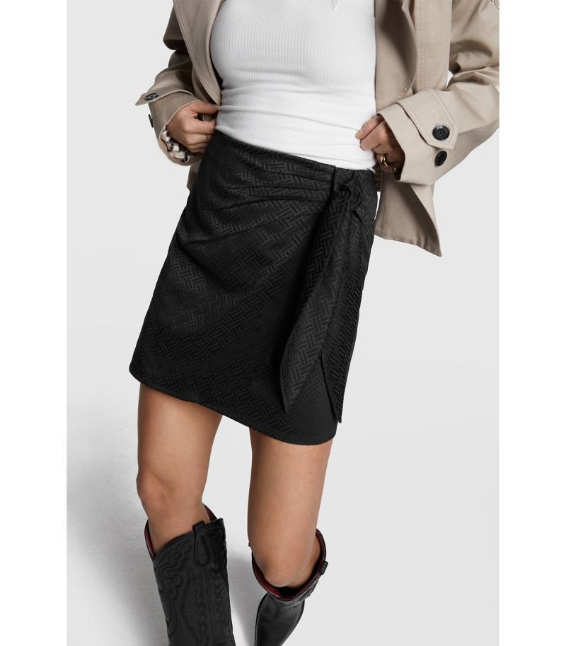 Ladies Woven Jacquard Mini Skirt - Alix The Label