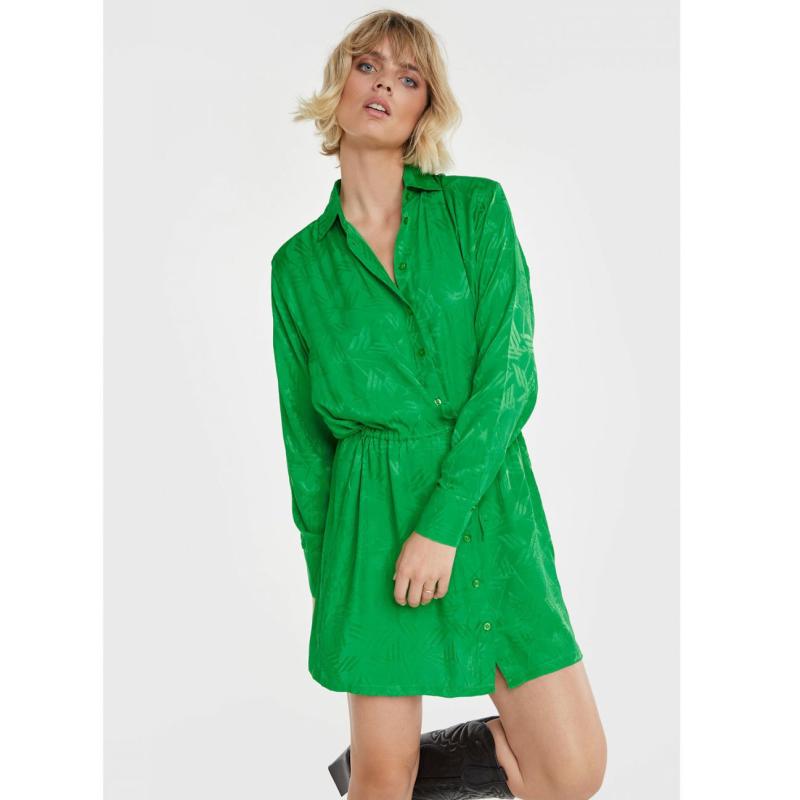 Ladies Woven Jacquard Blouse Dress - Alix The Label