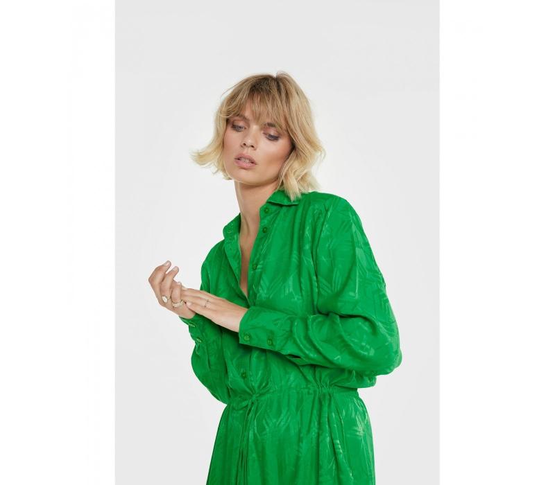 Ladies Woven Jacquard Blouse Dress - Alix The Label