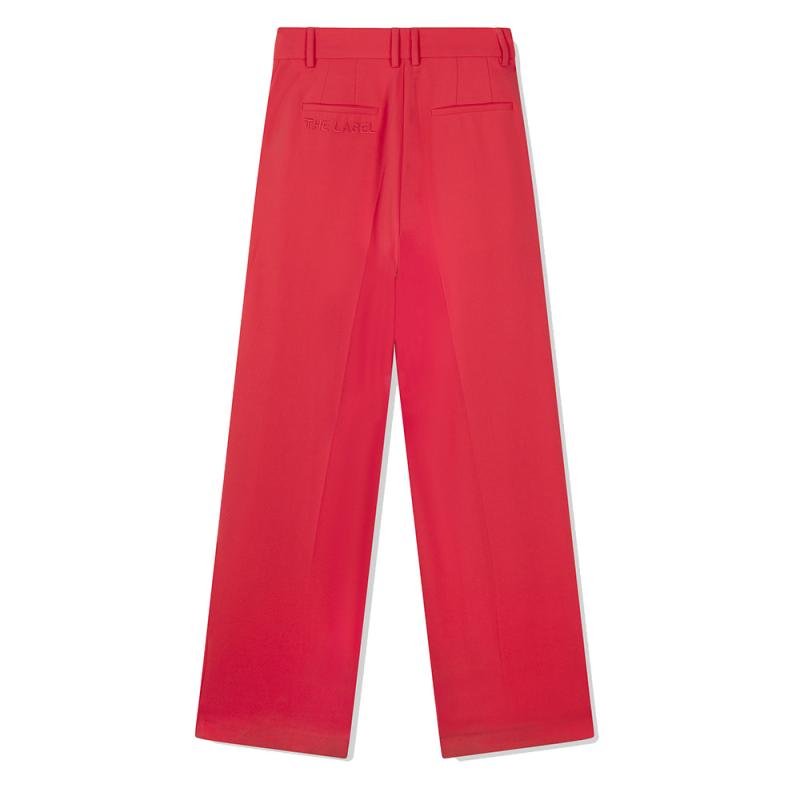Ladies Woven Straight Leg Stretch Pants - Alix The Label