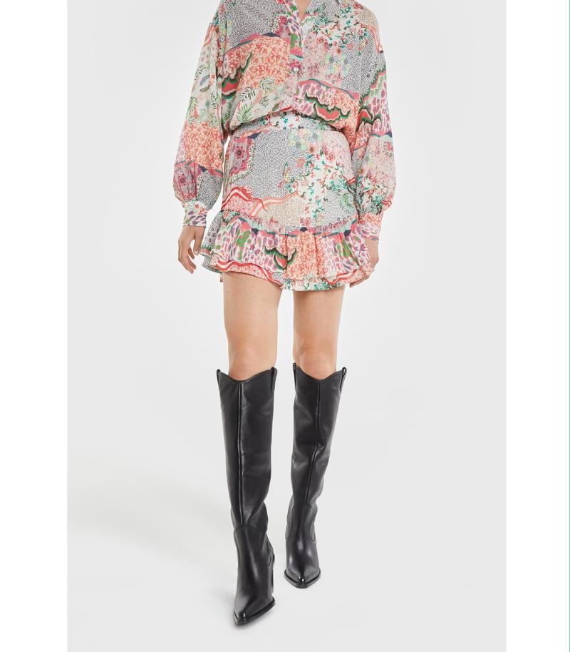 Ladies Woven Fancy Mix Skirt - Alix The Label