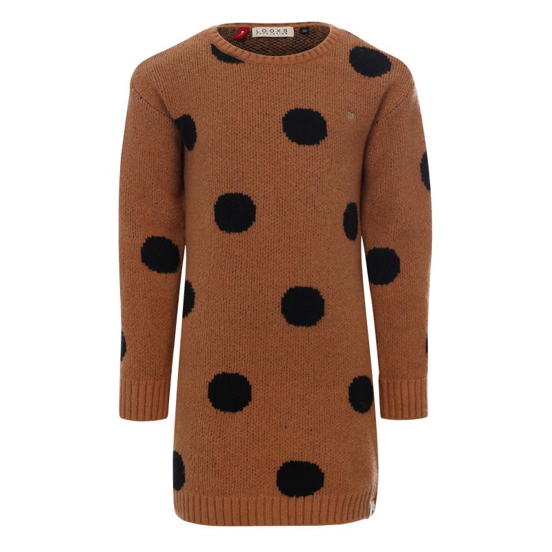 Little Knitted Dot Dress 7874 - LOOXS Little