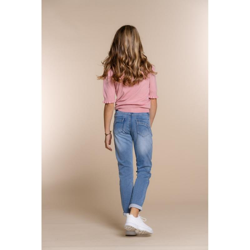 Knitted top puff shoulders - Geisha Girls