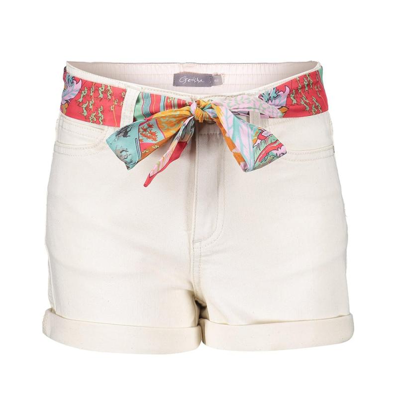 Shorts Joggdenim Drawstring 31032K - Geisha Girls