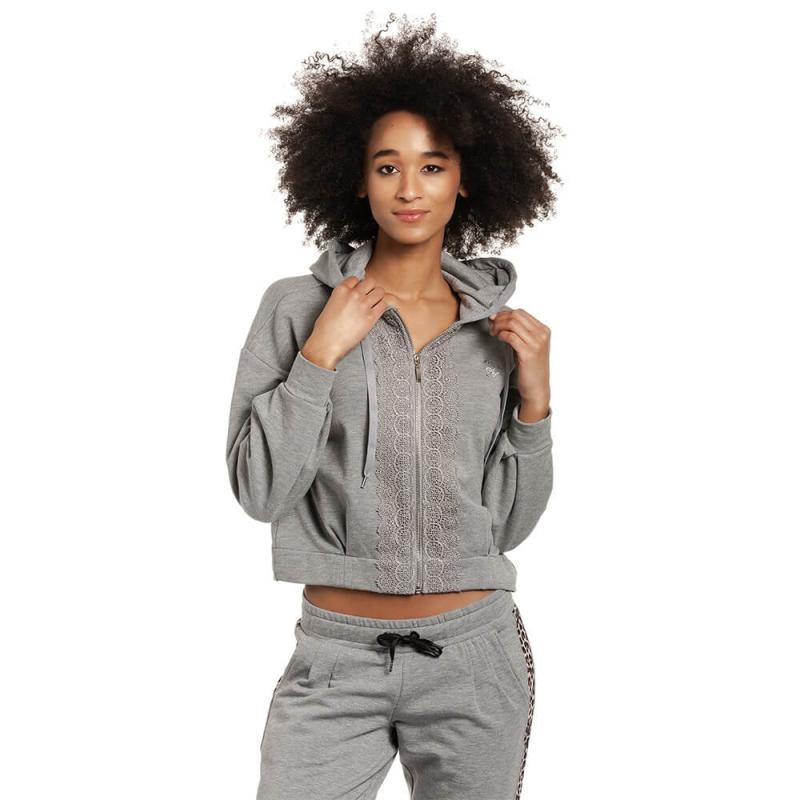 Cosy Grey Sweatblouson - Vive Maria