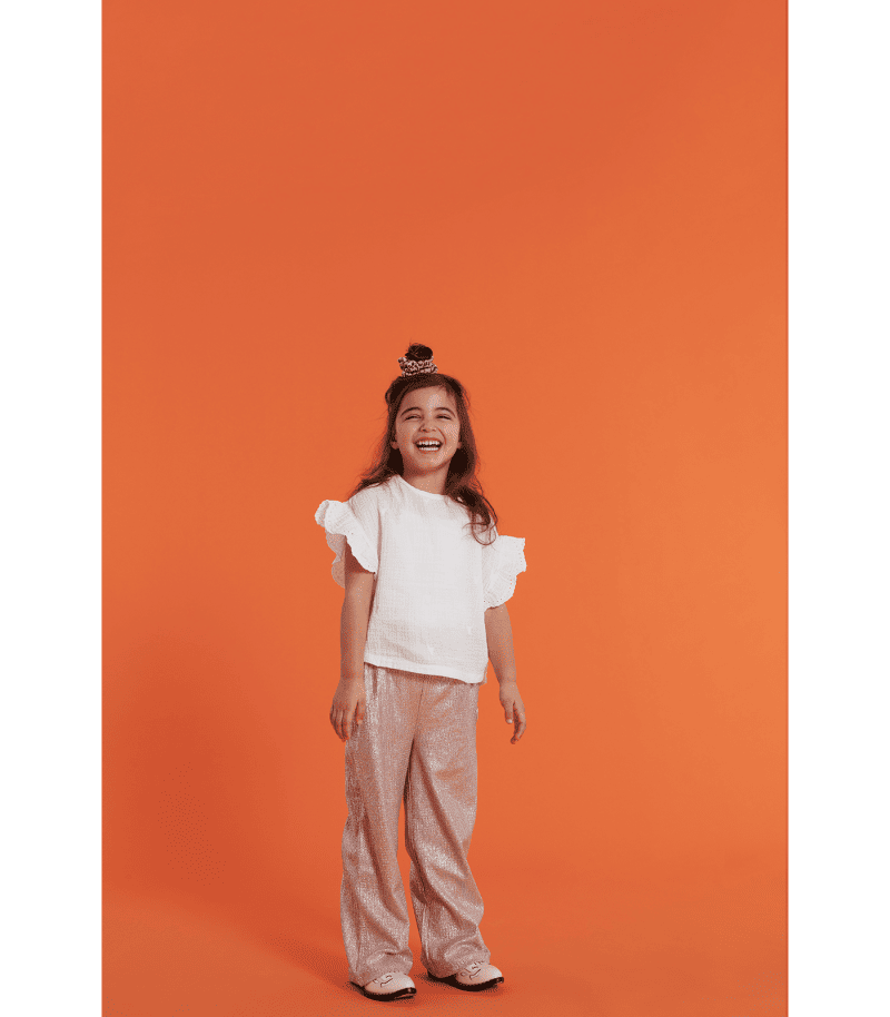 Kids Woven Embroidery Top - Alix Mini