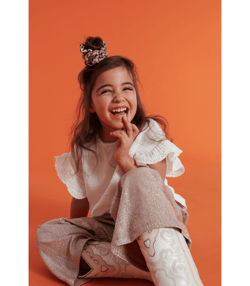 Kids Woven Embroidery Top - Alix Mini