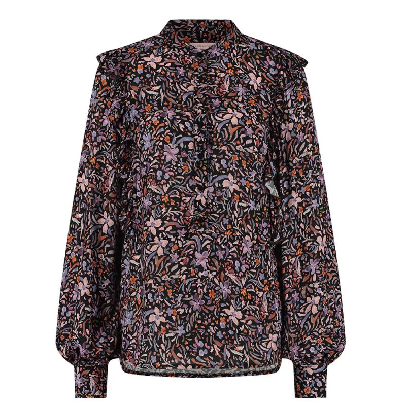 Ted Longsleeve Crepe Blouse - Studio Anneloes