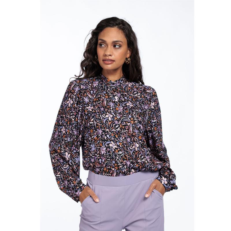 Ted Longsleeve Crepe Blouse - Studio Anneloes