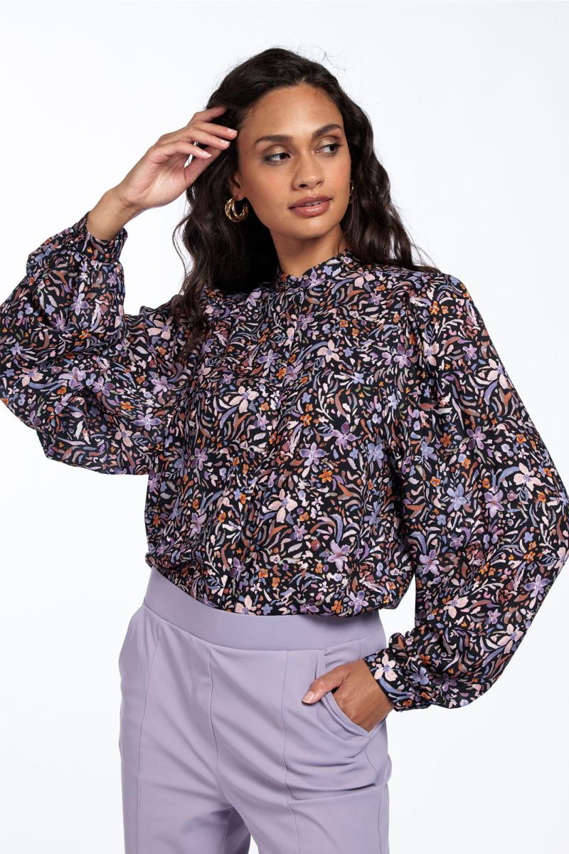 Ted Longsleeve Crepe Blouse - Studio Anneloes