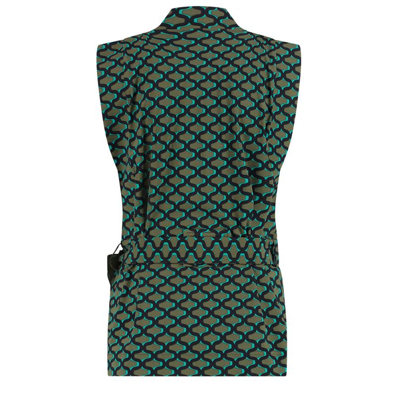 Florine Sleeveless Graphic Gilet - Studio Anneloes