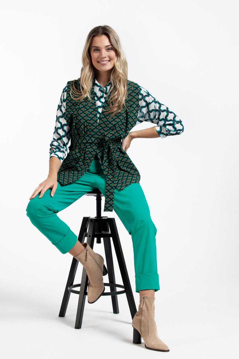 Florine Sleeveless Graphic Gilet - Studio Anneloes