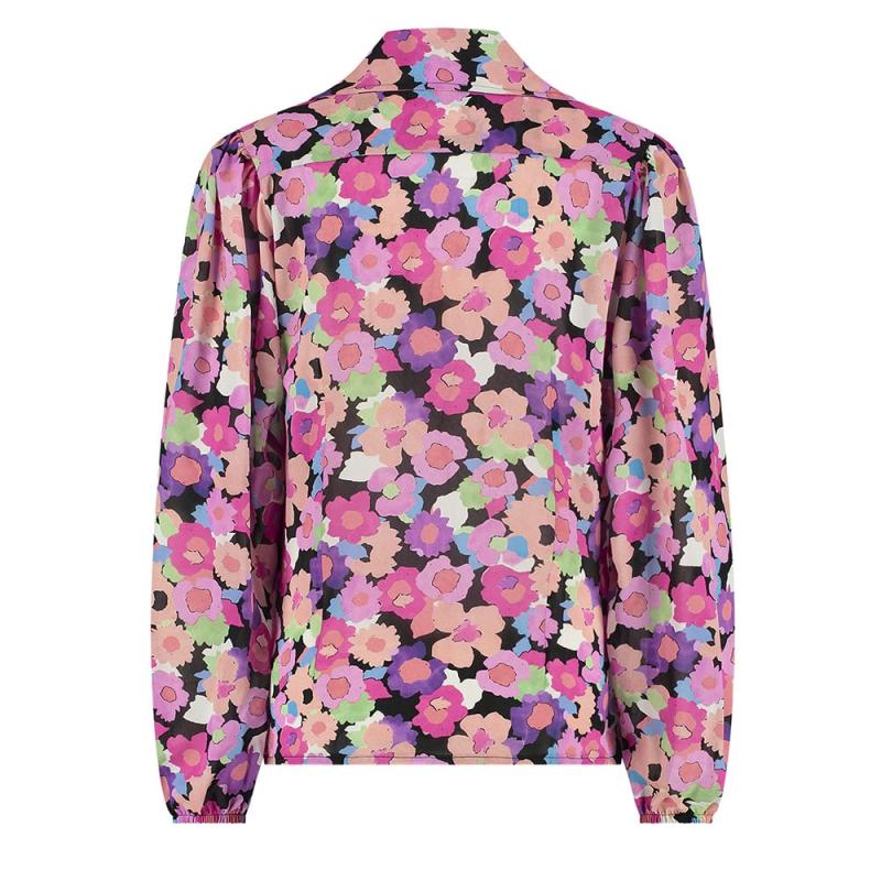 Novi Flowery Chiffon Blouse - Studio Anneloes