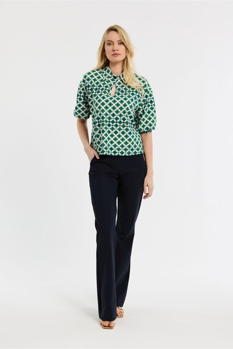 Skyler Graphic Flowers Blouse - Studio Anneloes