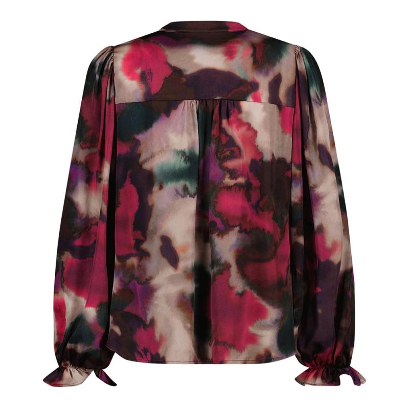 Fawn Fading Satin Blouse - Studio Anneloes
