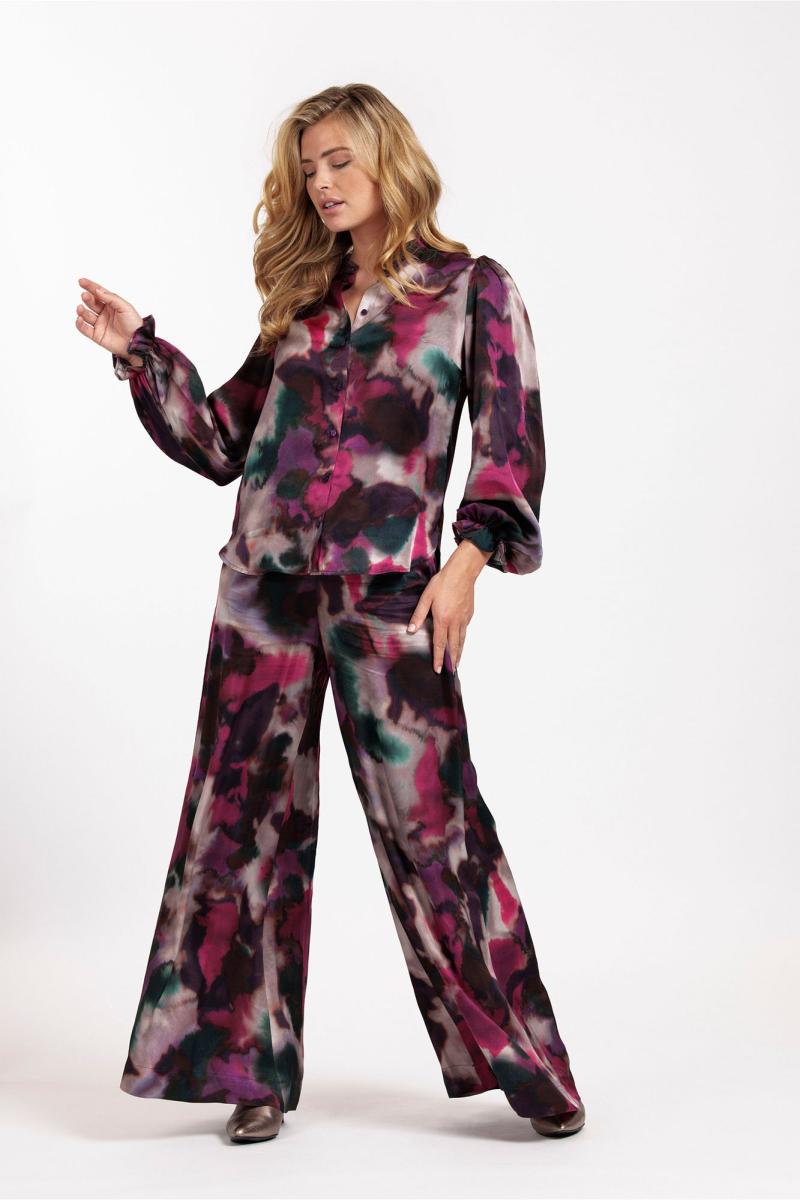 Fawn Fading Satin Blouse - Studio Anneloes