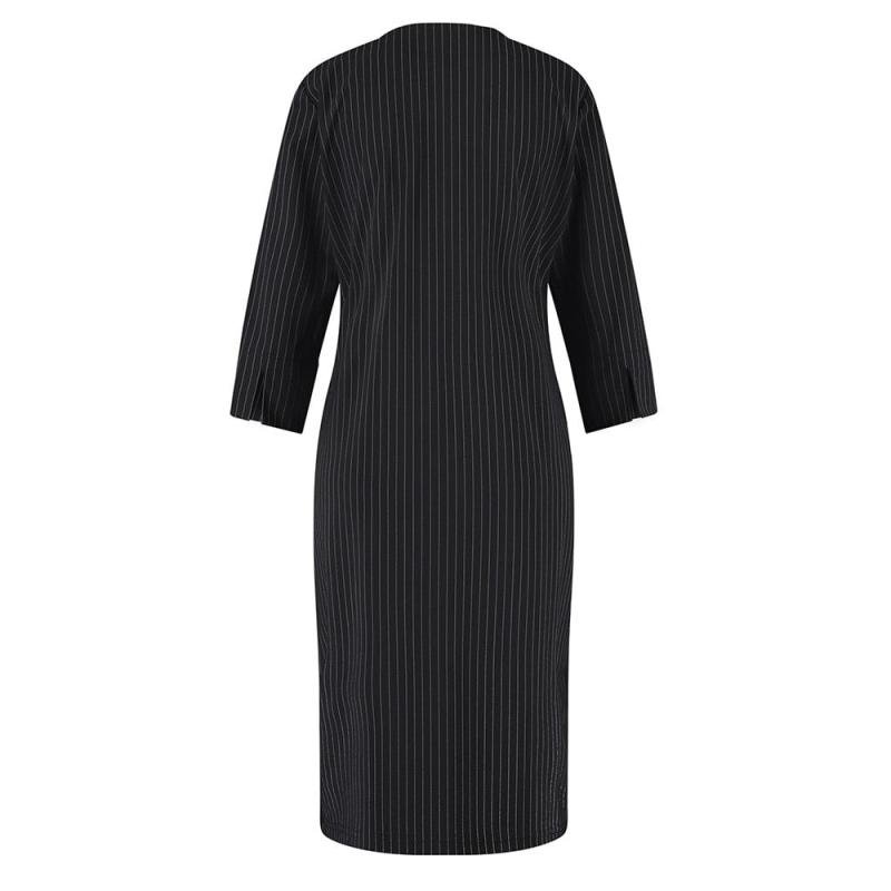 Caro Pinstripe Dress 94750 - Studio Anneloes