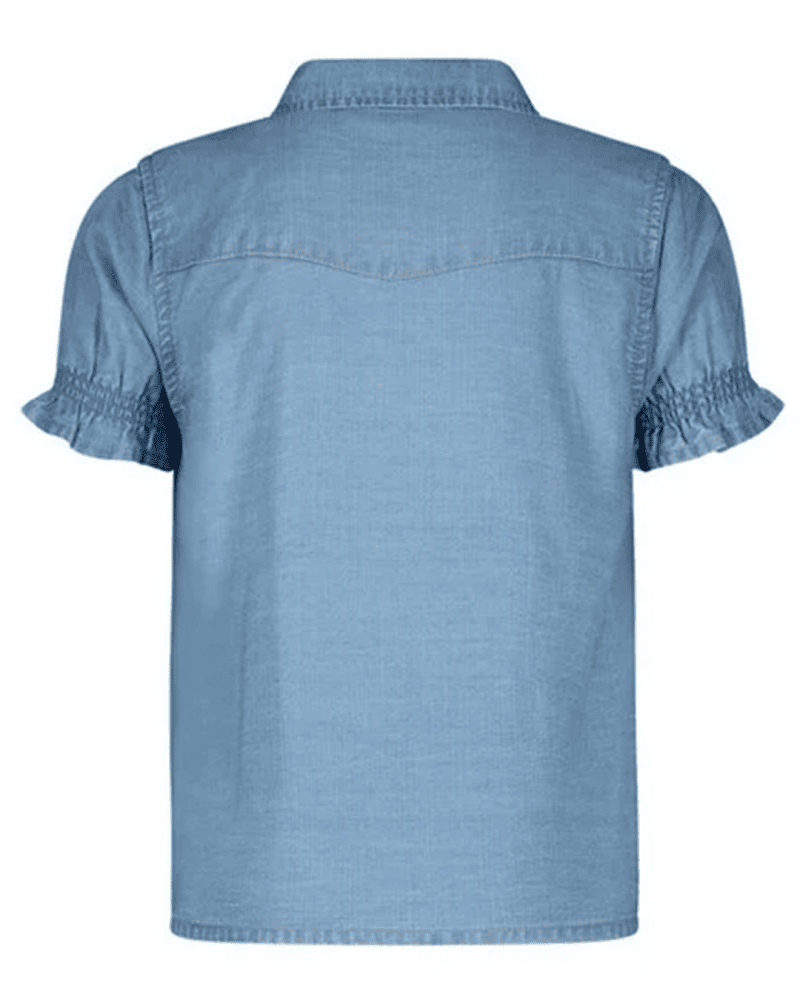 Flo girls tencell denim knotted blouse - Like Flo