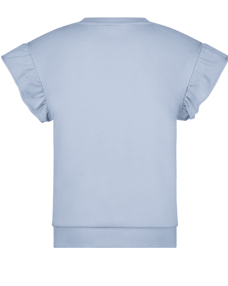 Flo girls ss sweater crochet flower - Like Flo