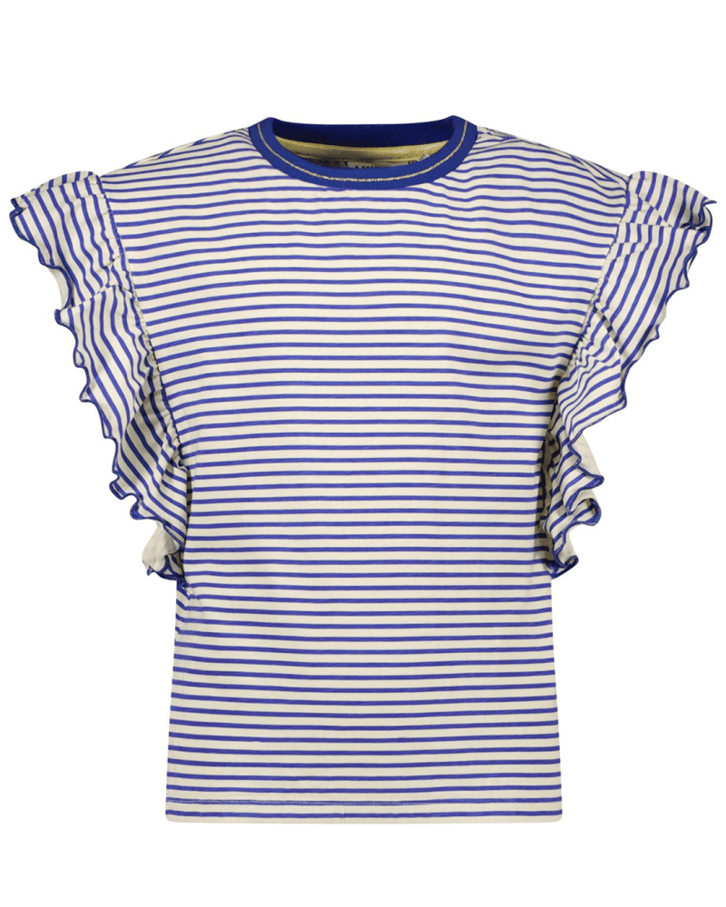 Flo girls stripe jersey ruffle tee - Like Flo