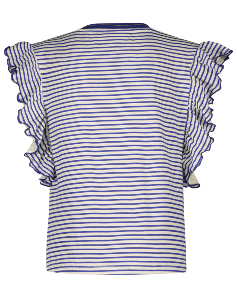 Flo girls stripe jersey ruffle tee - Like Flo