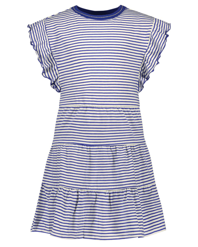 Flo girls stripe jersey ruffle dress - Like Flo