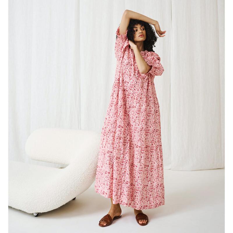 Riso Loose Dress Printed - Fifth House