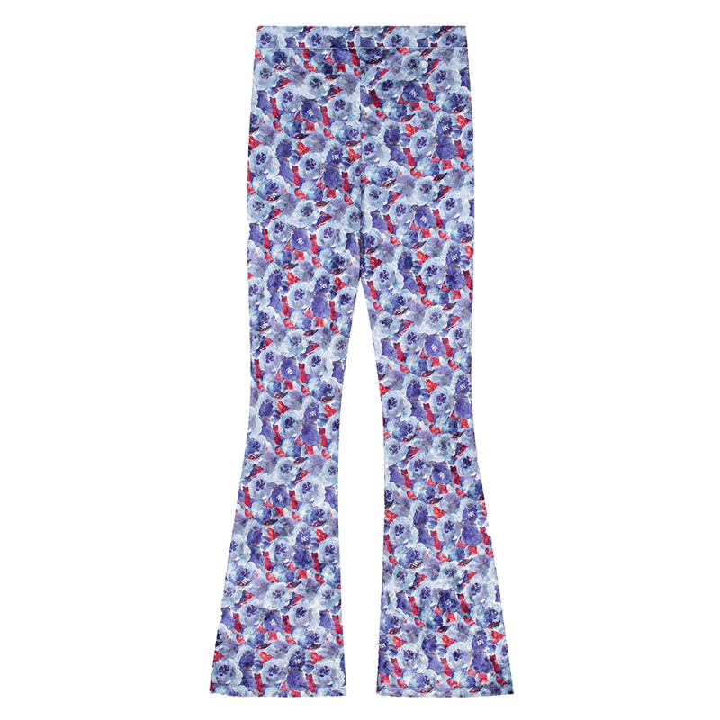 Velvet Flower Flared Pants - NIK&NIK
