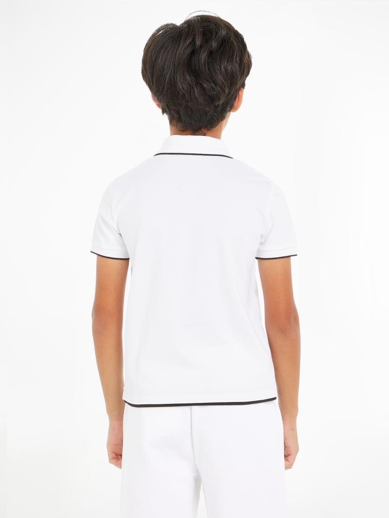 INTARSIA LOGO PIQUE S/S - Calvin Klein Kids