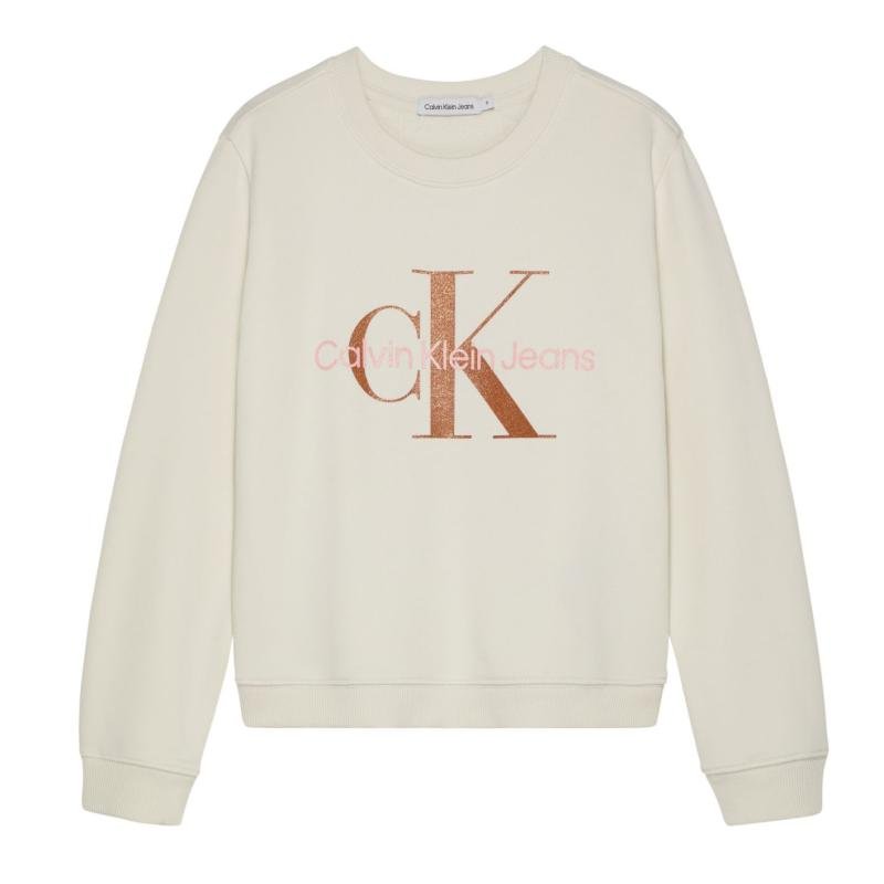 Bronze Monogram Crewneck Sweatshirt - Calvin Klein Kids