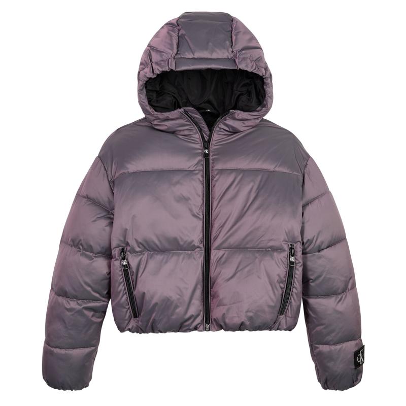 Hyper Two Tone Padded Bomber - Calvin Klein Kids