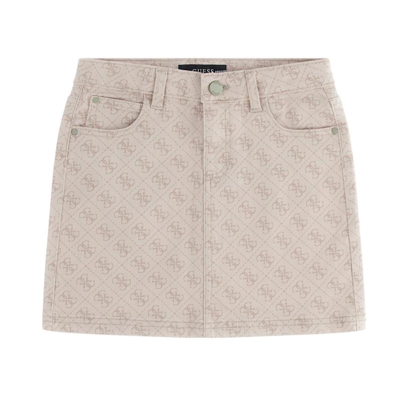 Printed Bull Denim Skirt - GUESS KIDS