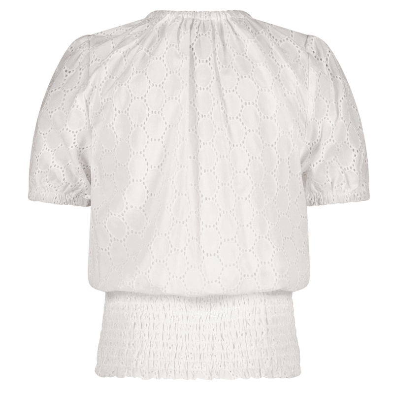 Tomma embroidery anglaise blouse half sleeve - NoNo