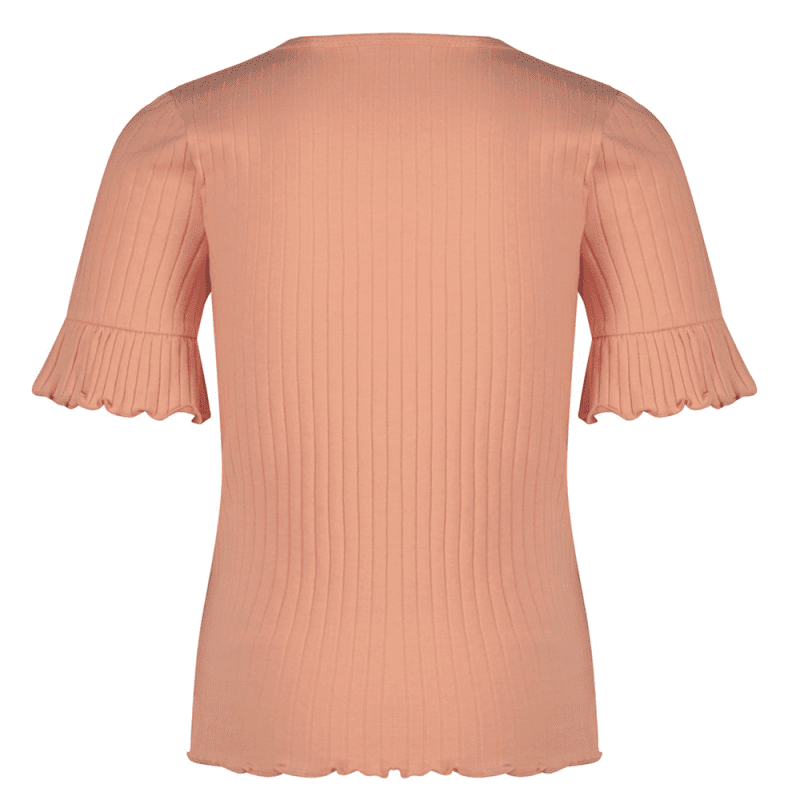 Kapi rib jersey tshirt half sleeve with smock at shoulder - NoNo