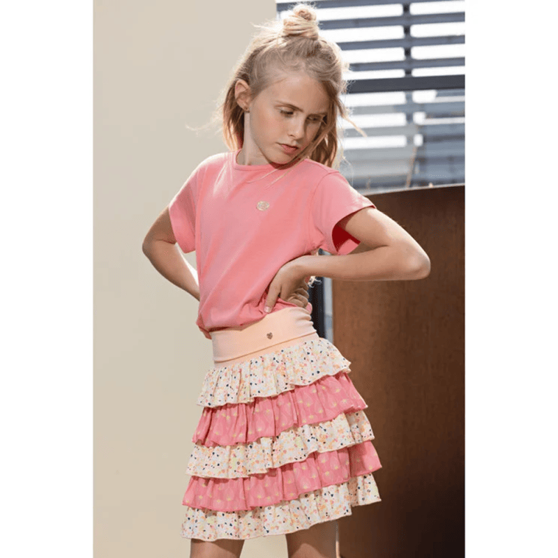 Nuno multi layered short skirt with jersey waistband - NoNo