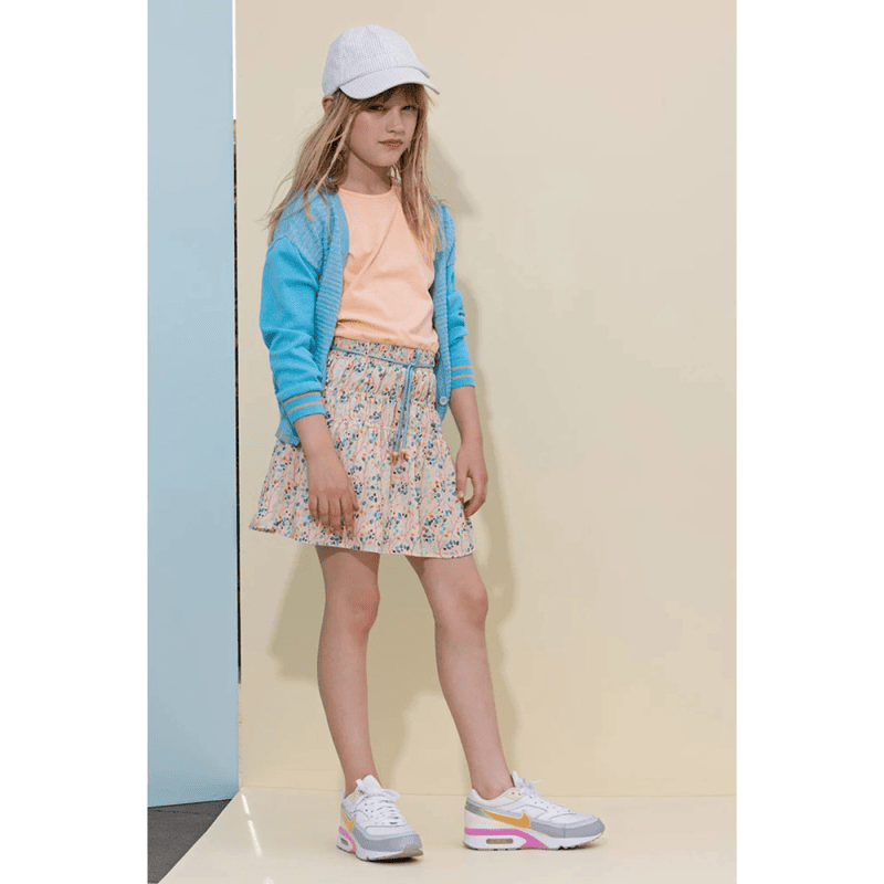 Manyu combi dress jersey s/sl top+woven skirt - NoNo