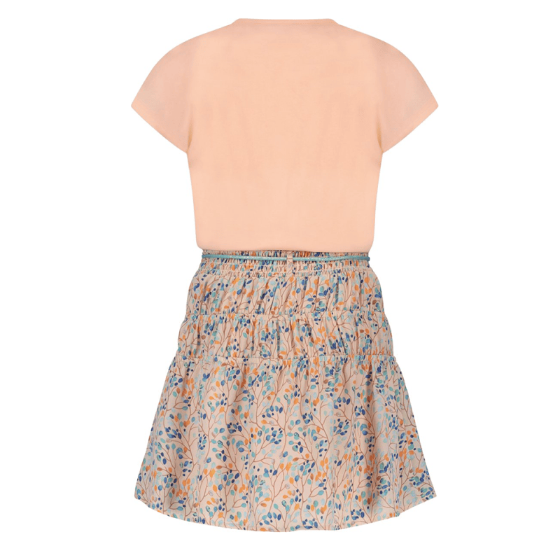 Manyu combi dress jersey s/sl top+woven skirt - NoNo