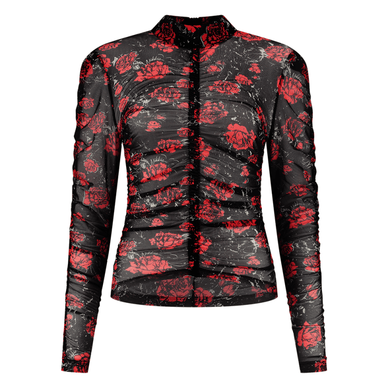 Rose Mesh Top - NIKKIE