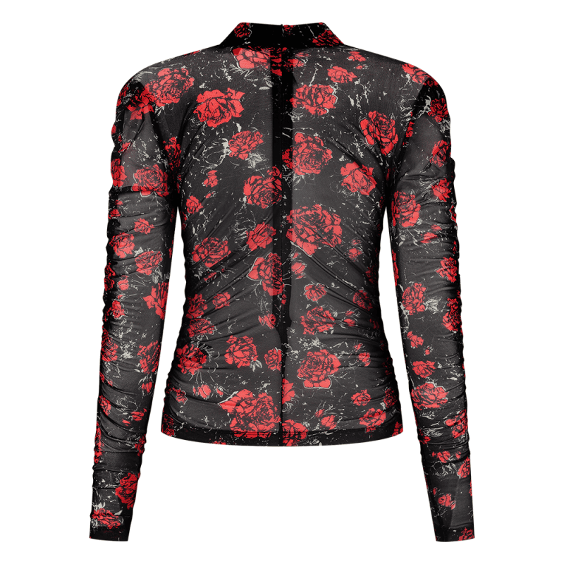 Rose Mesh Top - NIKKIE