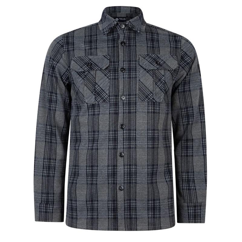 Shirt Jacket Check - RELLIX