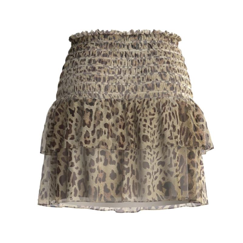 Brigida Smocked Mini Skirt - GUESS