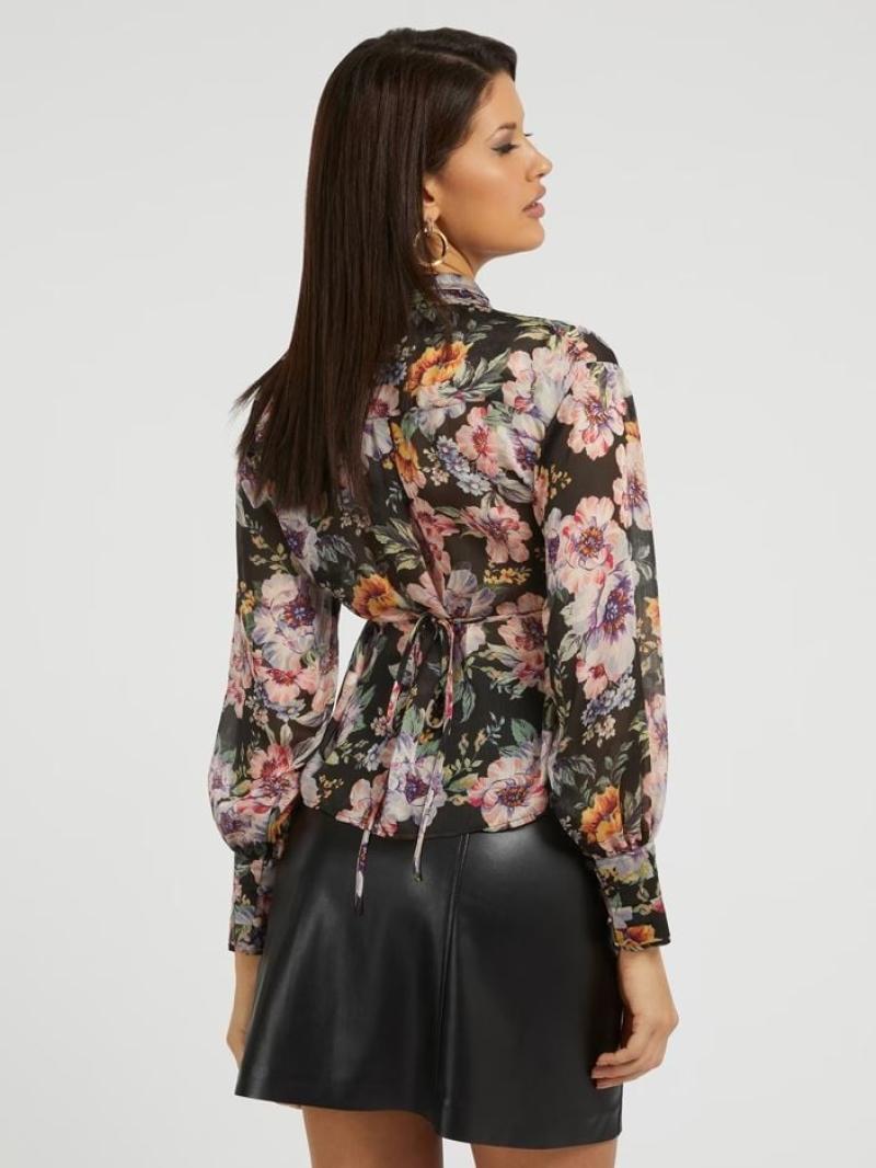 Monica Chiffon Top - GUESS